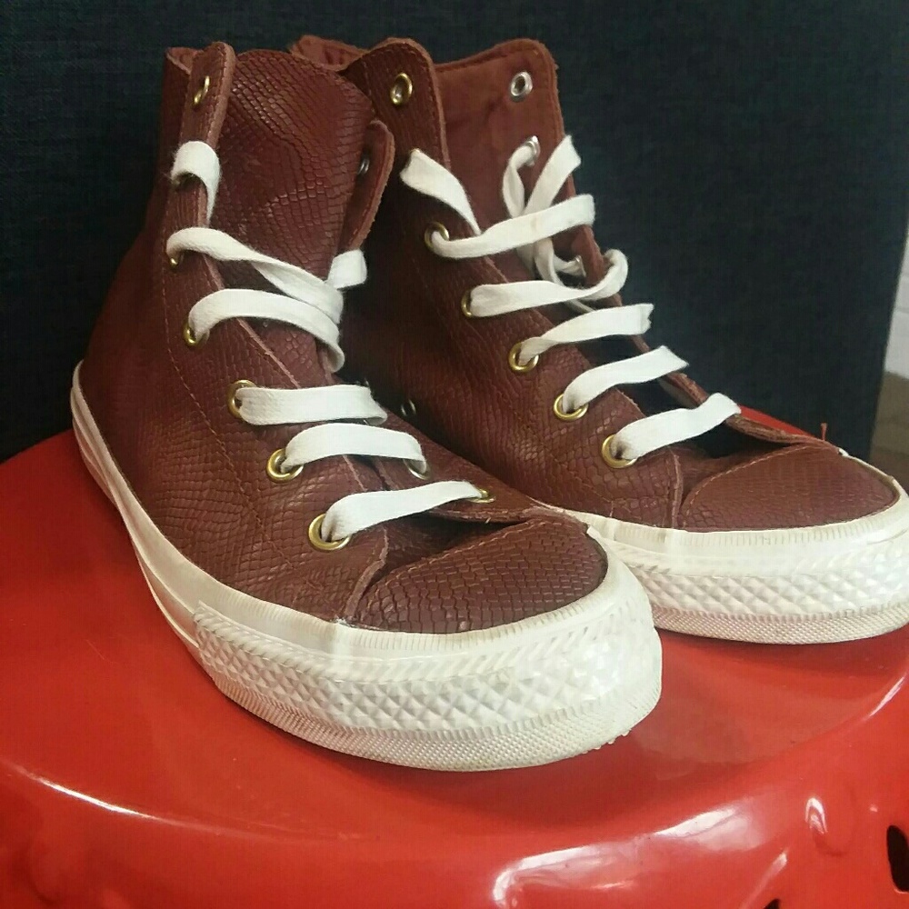 Leather High Top Converse